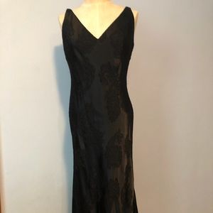 Lauren Ralph Lauren silk/satin gown, lined EUC